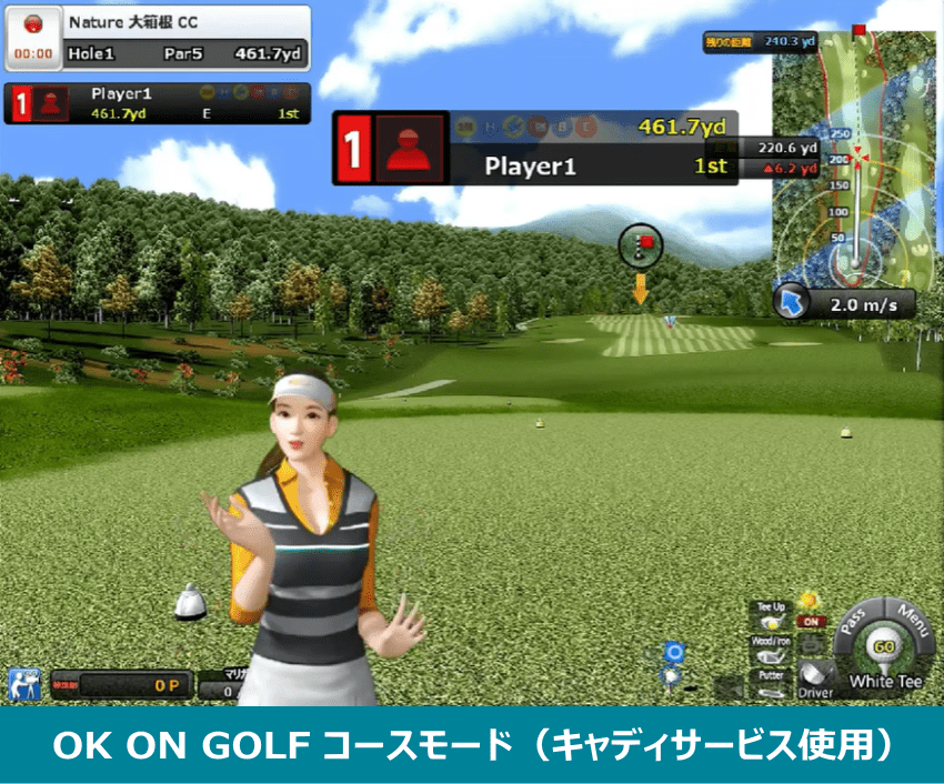 OK ON GOLFのコースモード